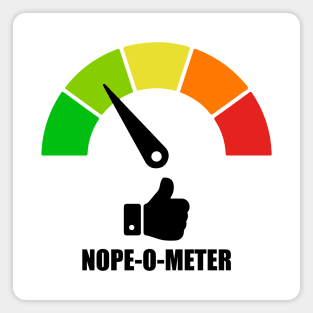 Meter Series - NOPE-O-METER 2 - Nope Icons - Gauge Level 2 - Cool - 2A Magnet